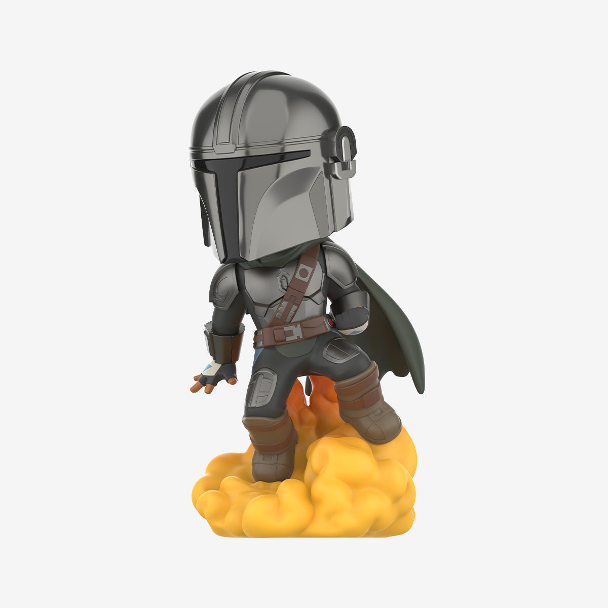 The Mandalorian with jetpack collectible figure from the series