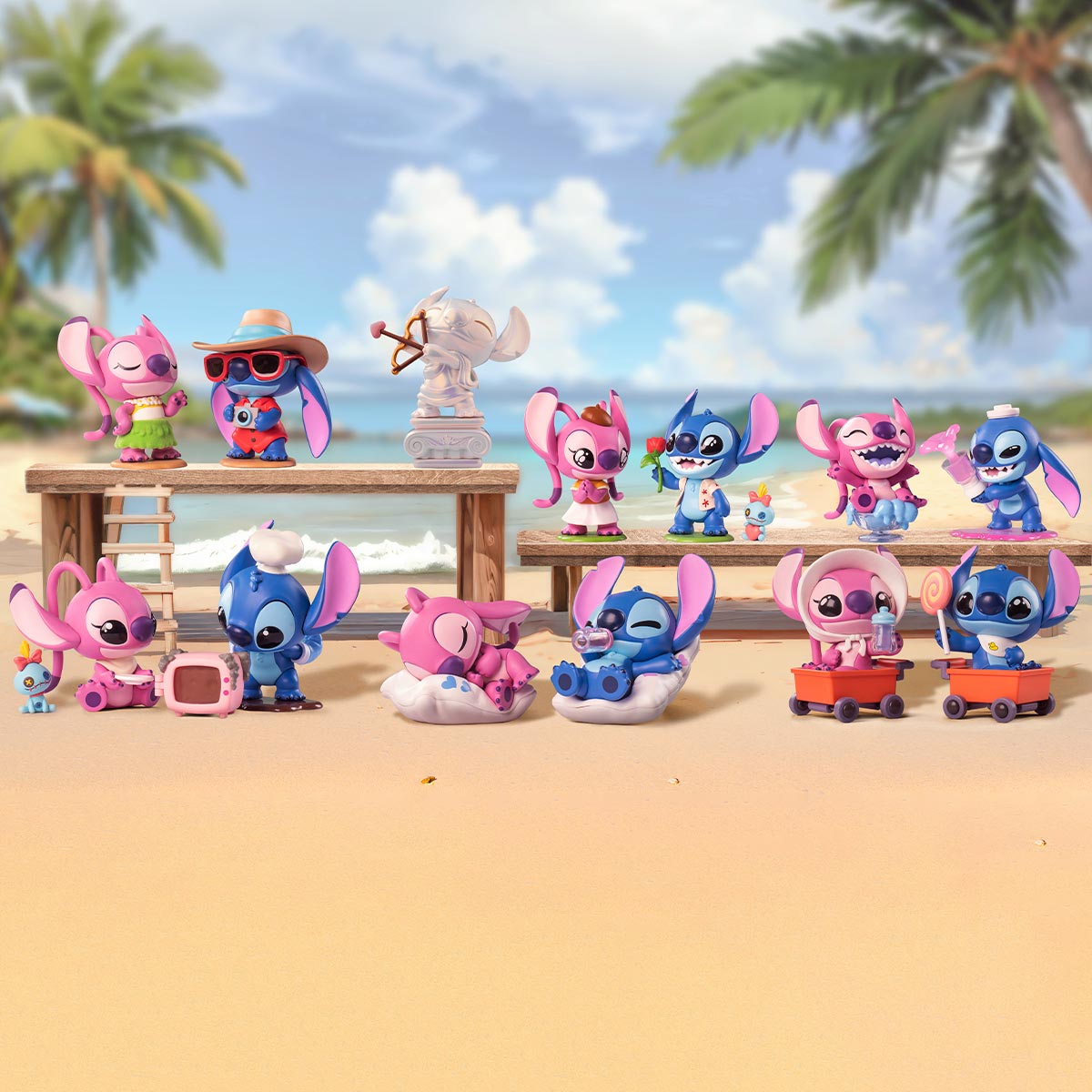 Disney Stitch on a Date Series Figures