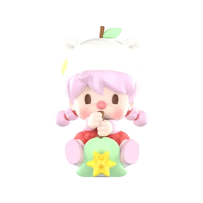 Sweet Bean Grass-skiing Lychee figure from Fruit World Adventure Series