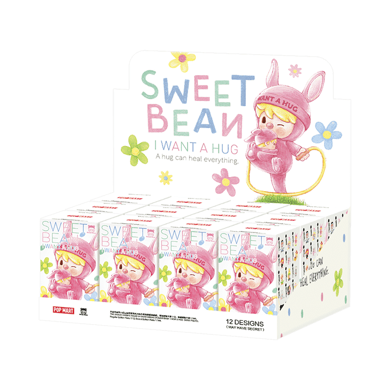 Pop Mart Sweet Bean I Want a Hug Series Figures full collection display
