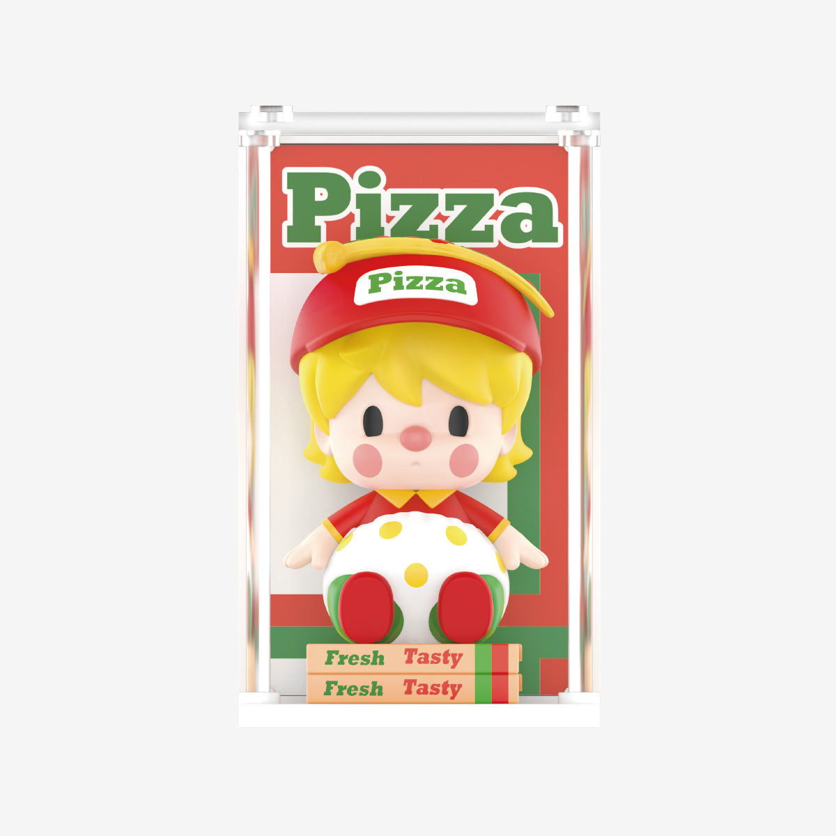 Sweet Bean figure carrying frozen pizza from Supermarket Series 2