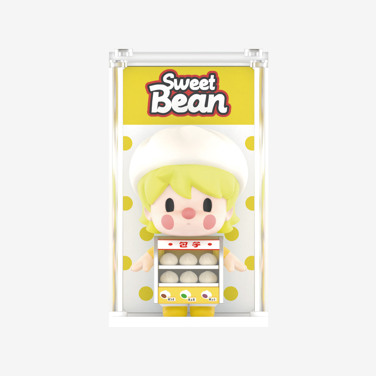 Sweet Bean figure eating a meat bun from Supermarket Series 2