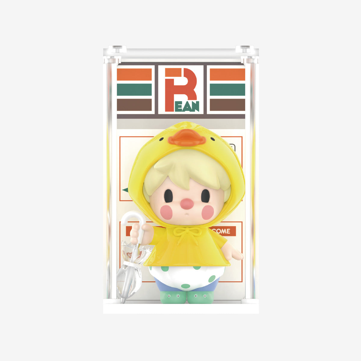 Sweet Bean figure with rain gear accessory from Supermarket Series 2