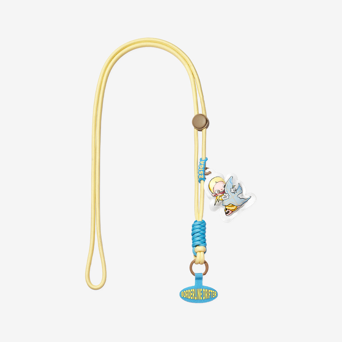 Zsiga Borderline Drifter Series Clutching Blue Phone Charm