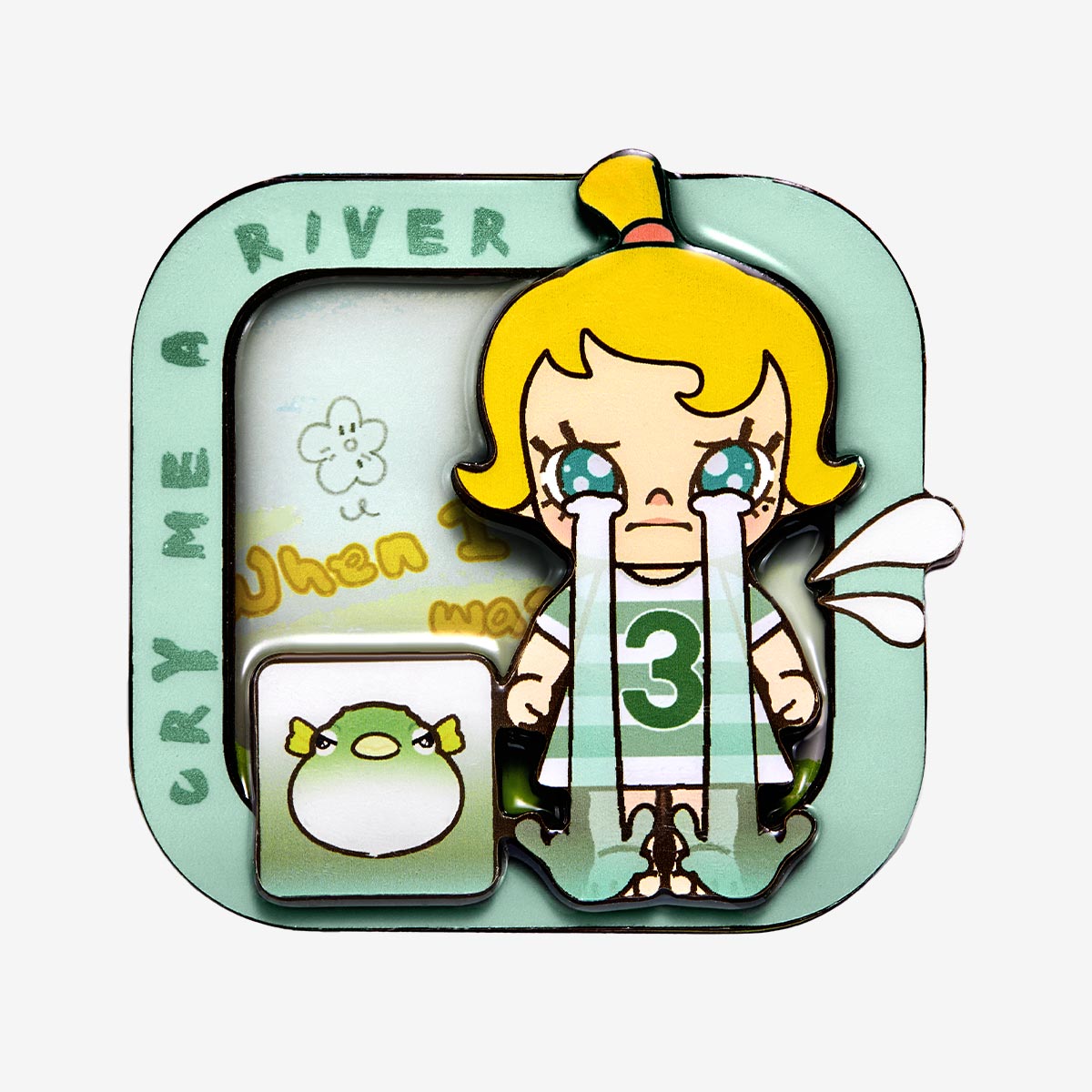 Baby Molly When I Was Three! Series fridge magnet – Cry Me a River edition