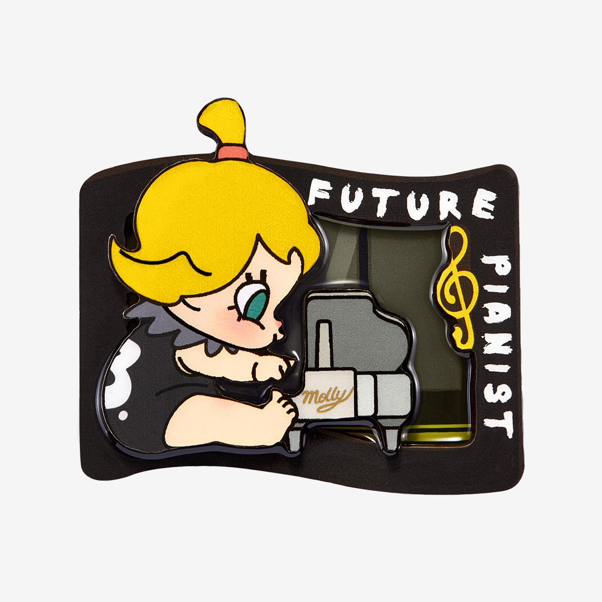 Baby Molly When I Was Three! Series fridge magnet – Future Pianist edition