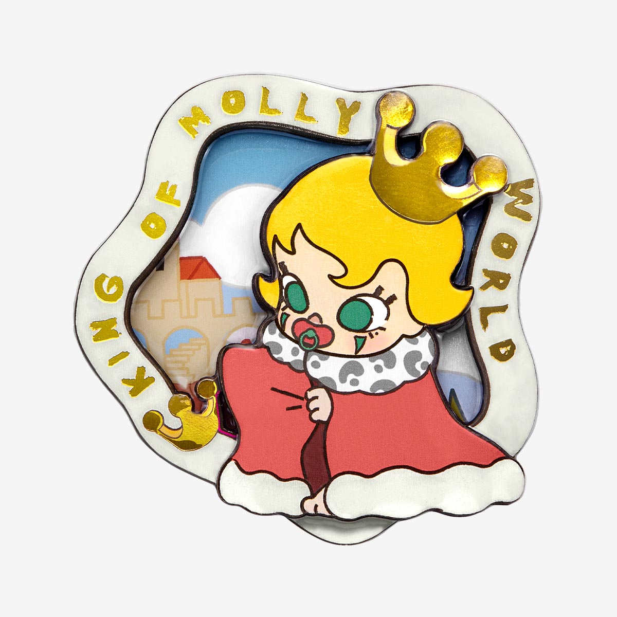 Baby Molly When I Was Three! Series fridge magnet – King of Molly World secret edition