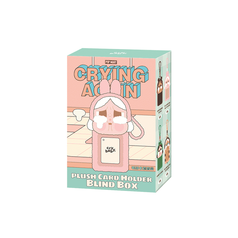 Pop Mart CRYBABY Crying Again Series Card Holder Blind Box mini packaging