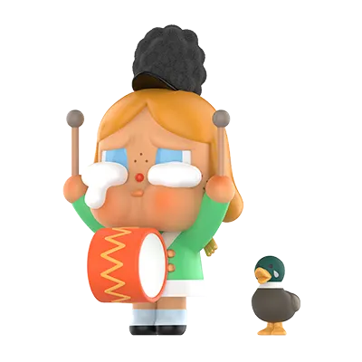 CRYBABY Crying Parade Series The Drummer figure carrying a parade drum