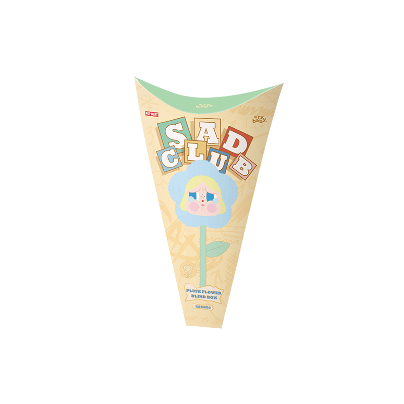 Pop Mart CRYBABY Sad Club Series Plush Flower Blind Box single mini box