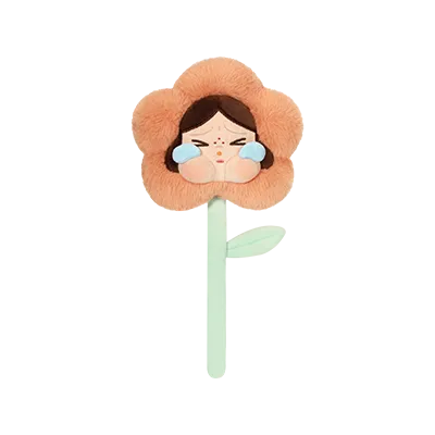 Pop Mart CRYBABY Sad Club Series Plush Flower Papaya Yellow
