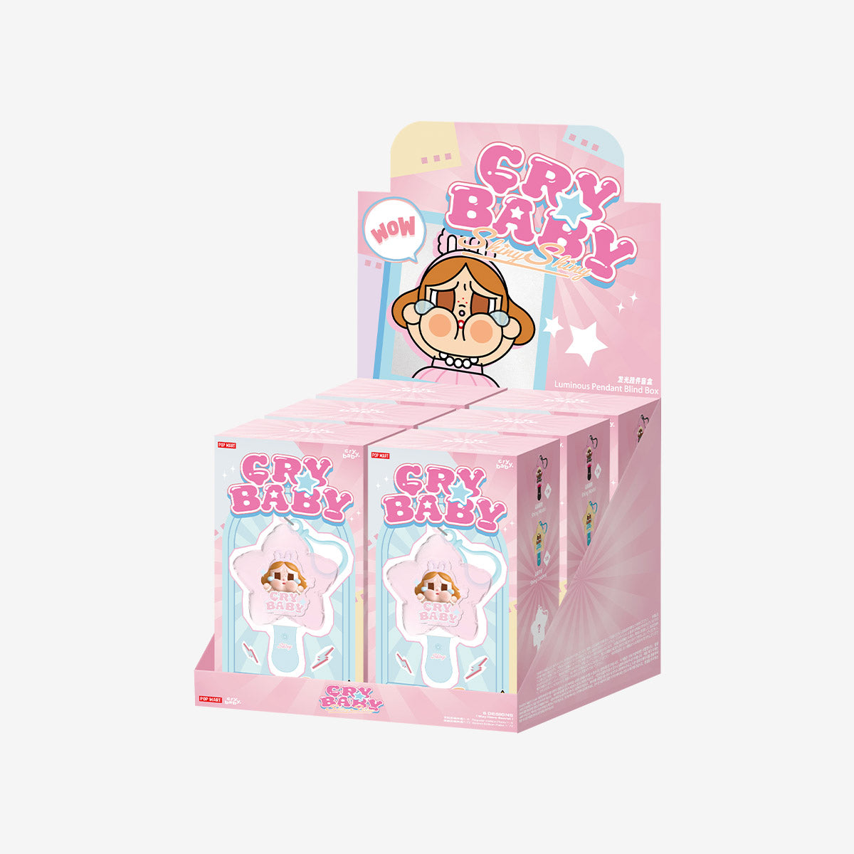 Pop Mart CRYBABY Shiny Shiny Series Luminous Pendant Blind Box full set big box