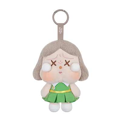 Pop Mart CRYBABY Sunset Concert Series Plush Pendant Dim Green