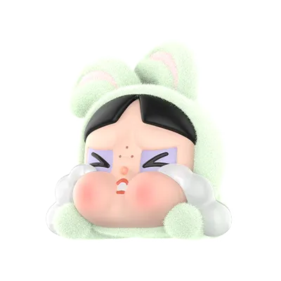 Pop Mart CRYBABY × Powerpuff Girls Series Figures Bunny Buttercup
