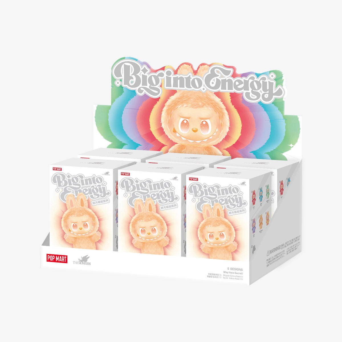 Pop Mart Labubu THE MONSTERS Big into Energy Series Vinyl Plush Pendant Blind Box full set big box