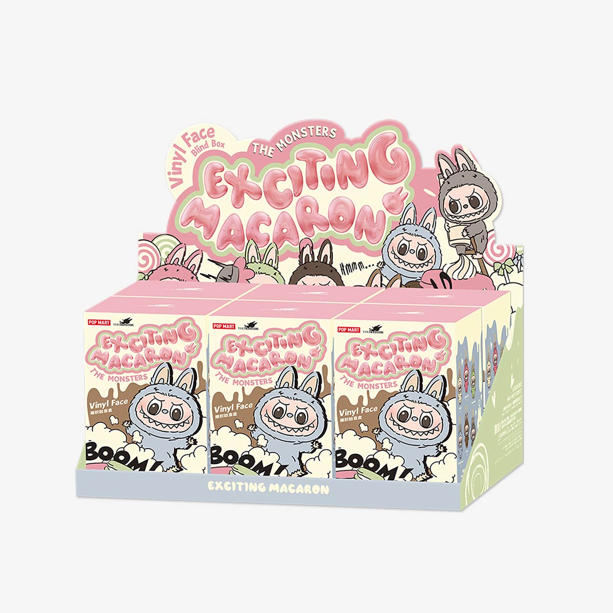 Pop Mart Labubu THE MONSTERS Exciting Macaron Vinyl Face Blind Box full set big box