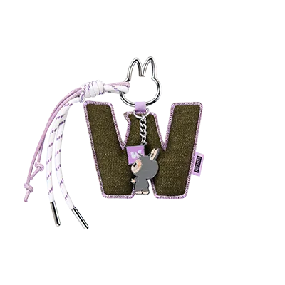 Pop Mart Labubu The Monsters Pin for Love Series letter pendant letter W collectible charm