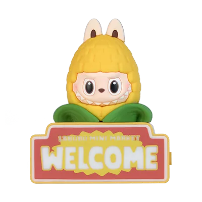 Pop Mart Labubu Wacky Mart Series fridge magnet blind box Corn design collectible