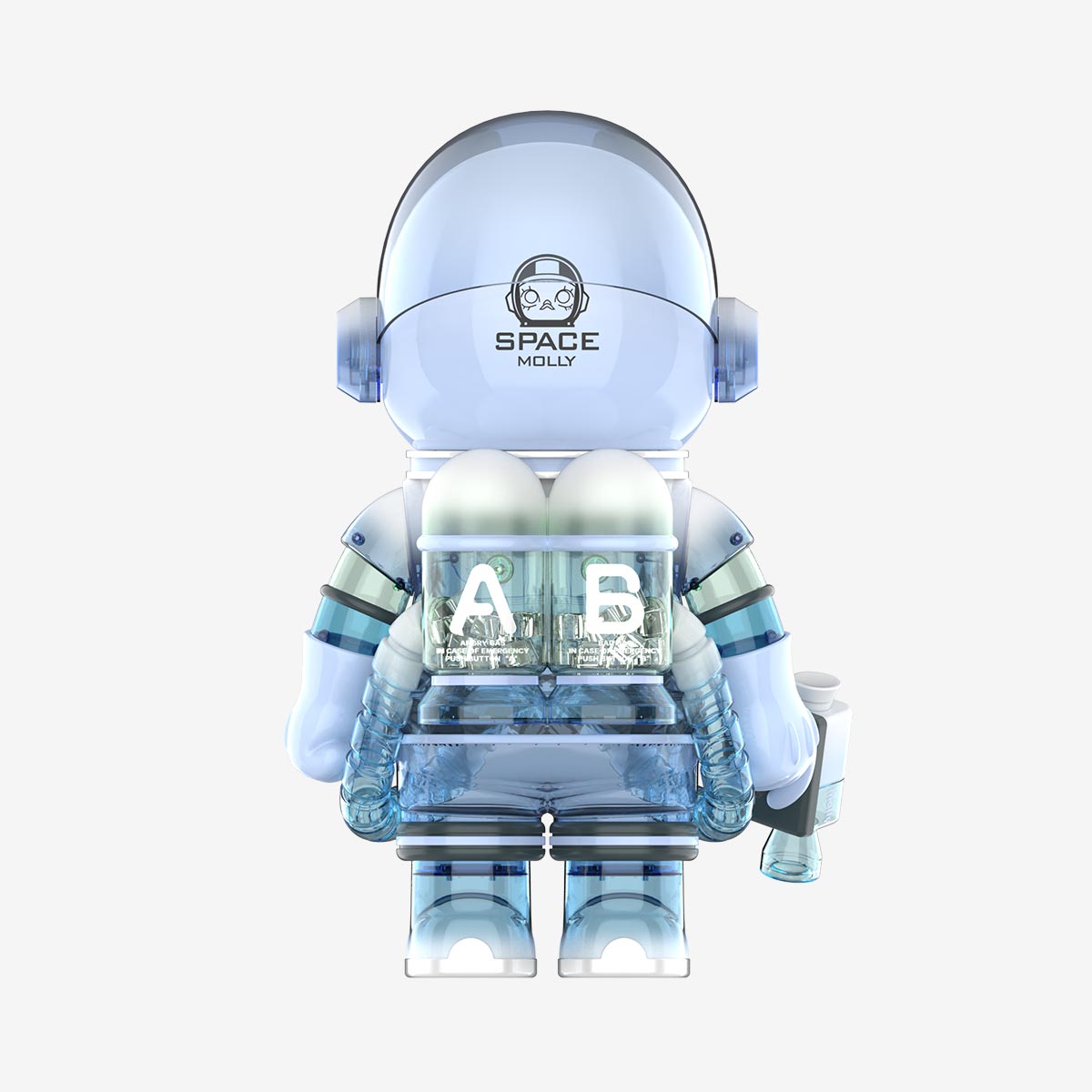 Pop Mart MEGA Collection 1000% SPACE MOLLY Glacier back view