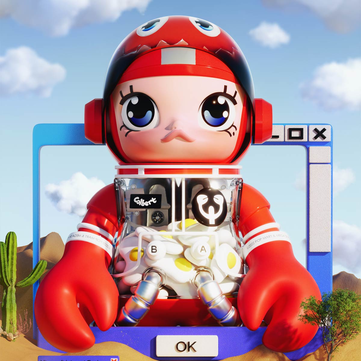 MEGA COLLECTION 1000% SPACE MOLLY x PHILIP COLBERT