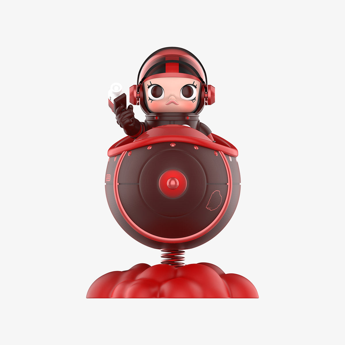 MEGA SPACE MOLLY 100% Blooming Series Rose front view astronaut figure with rose theme