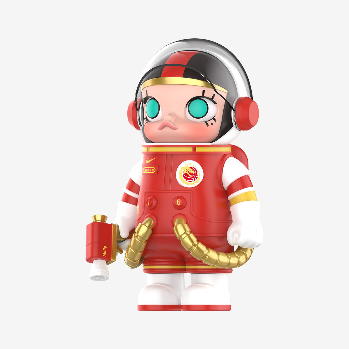 SPACE MOLLY 100% astronaut toy China Women’s Basketball Team red edition 45-degree side angle