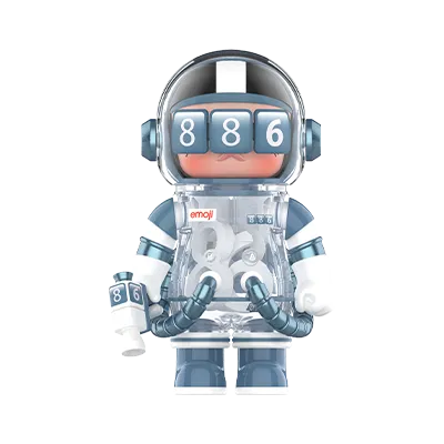 MEGA SPACE MOLLY 100% × emoji™ Series “886” edition collectible figure