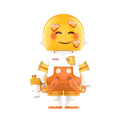 MEGA SPACE MOLLY 100% × emoji™ Series Admiration edition collectible figure
