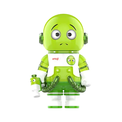 MEGA SPACE MOLLY 100% × emoji™ Series All in Green collectible toy figure
