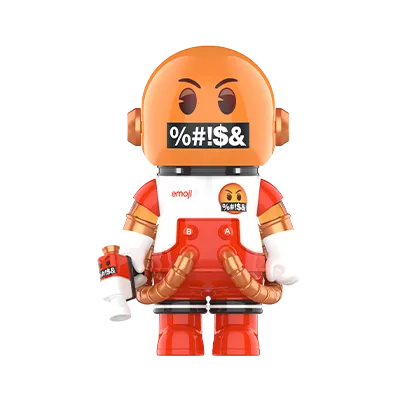 MEGA SPACE MOLLY 100% × emoji™ Series Bad Words edition collectible figure