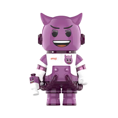 MEGA SPACE MOLLY 100% × emoji™ Series Lil Devil edition collectible figure