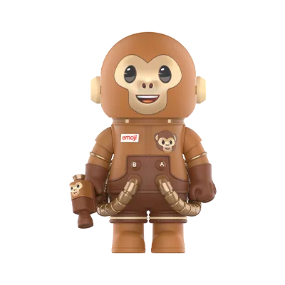 MEGA SPACE MOLLY 100% × emoji™ Series Monkey Business collectible figure