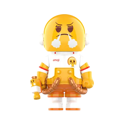 MEGA SPACE MOLLY 100% × emoji™ Series Pissed Off edition collectible figure