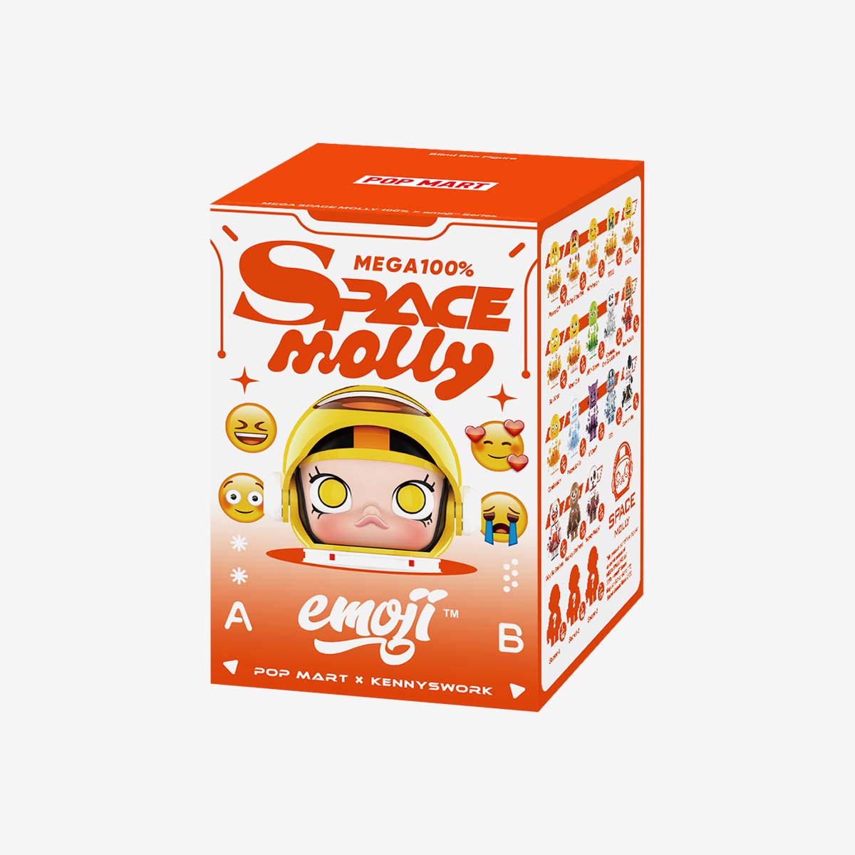 Single blind box from MEGA SPACE MOLLY 100% × emoji™ Series collectible toys