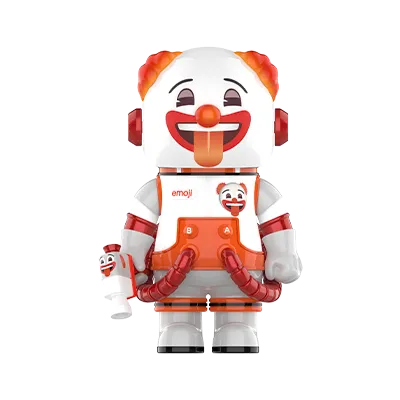 MEGA SPACE MOLLY 100% × emoji™ Series Why So Serious edition collectible figure