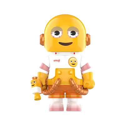 MEGA SPACE MOLLY 100% × emoji™ Series Worn Out edition collectible figure