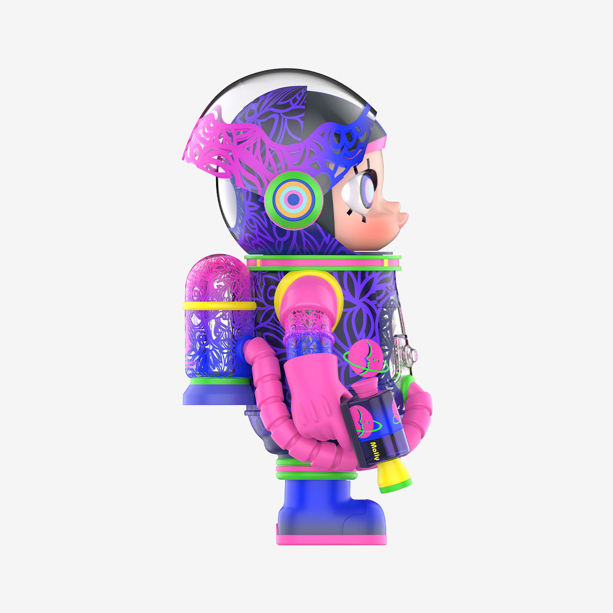 Pop Mart MEGA SPACE MOLLY 1000% CHEN FENWAN 270 degree angle view
