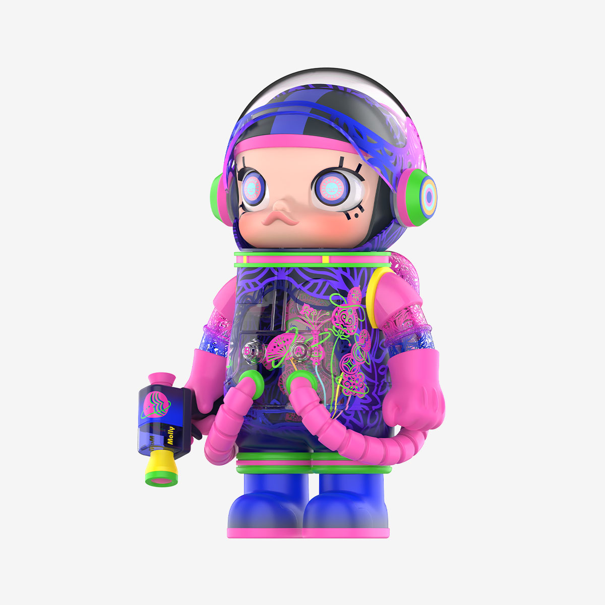 Pop Mart MEGA SPACE MOLLY 1000% CHEN FENWAN 45 degree angle view