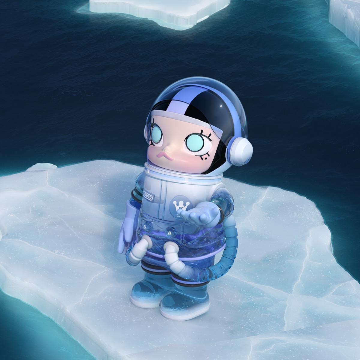 MEGA SPACE MOLLY 400% Glacier