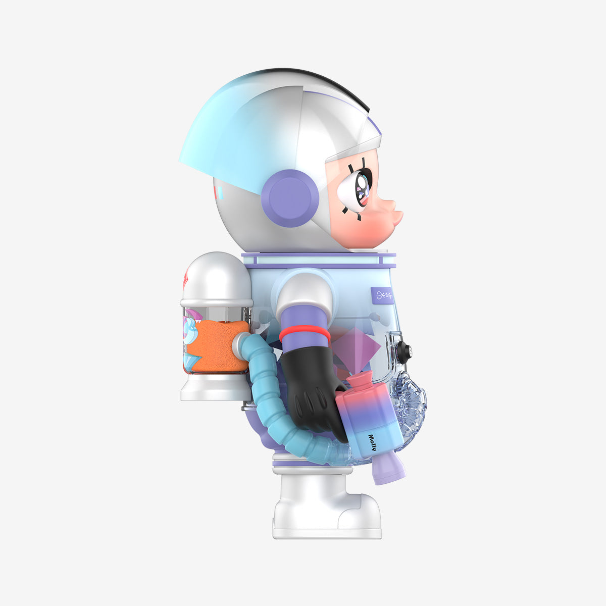 Pop Mart MEGA SPACE MOLLY 400% Louis De Guzman 270 degree angle view