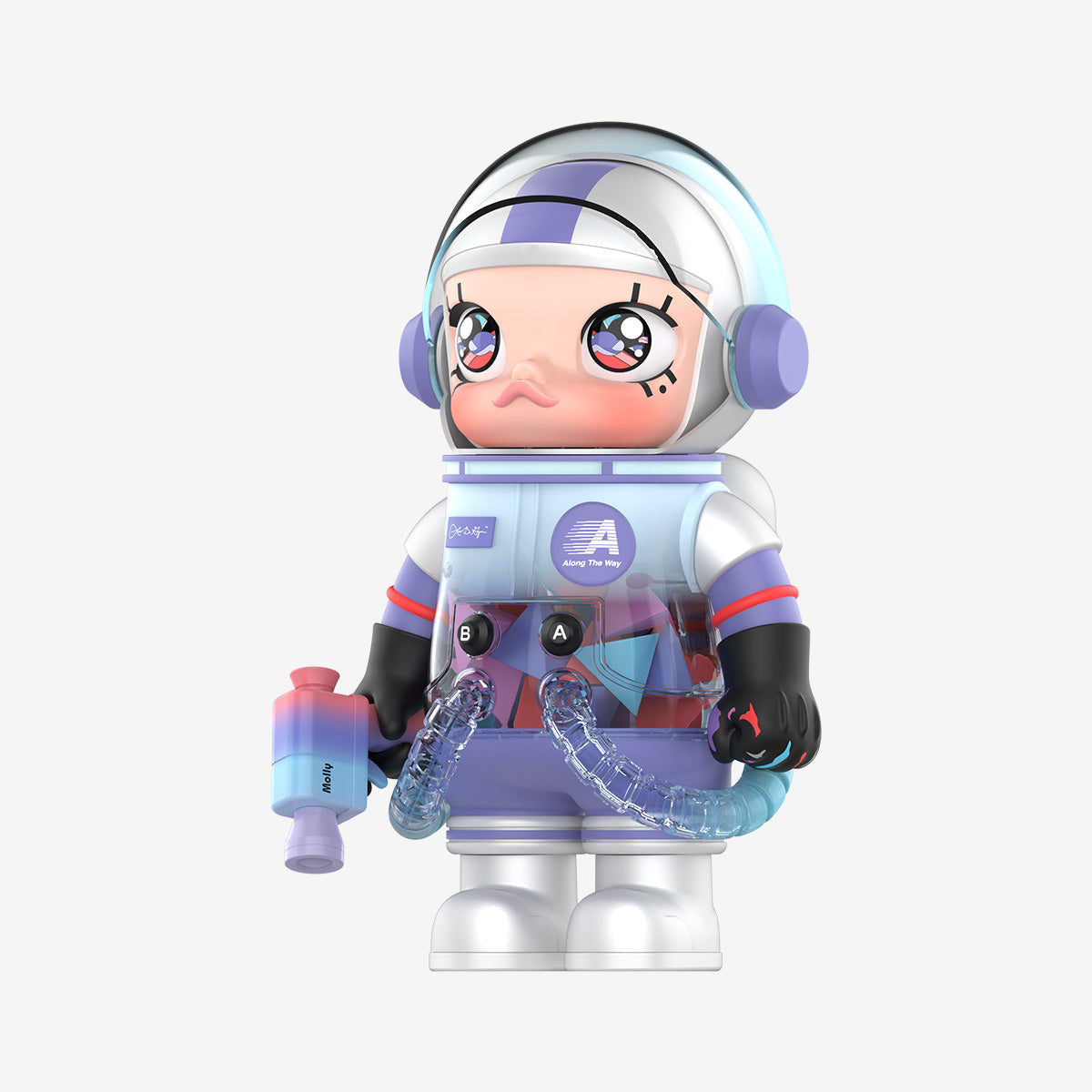 Pop Mart MEGA SPACE MOLLY 400% Louis De Guzman 45 degree angle view