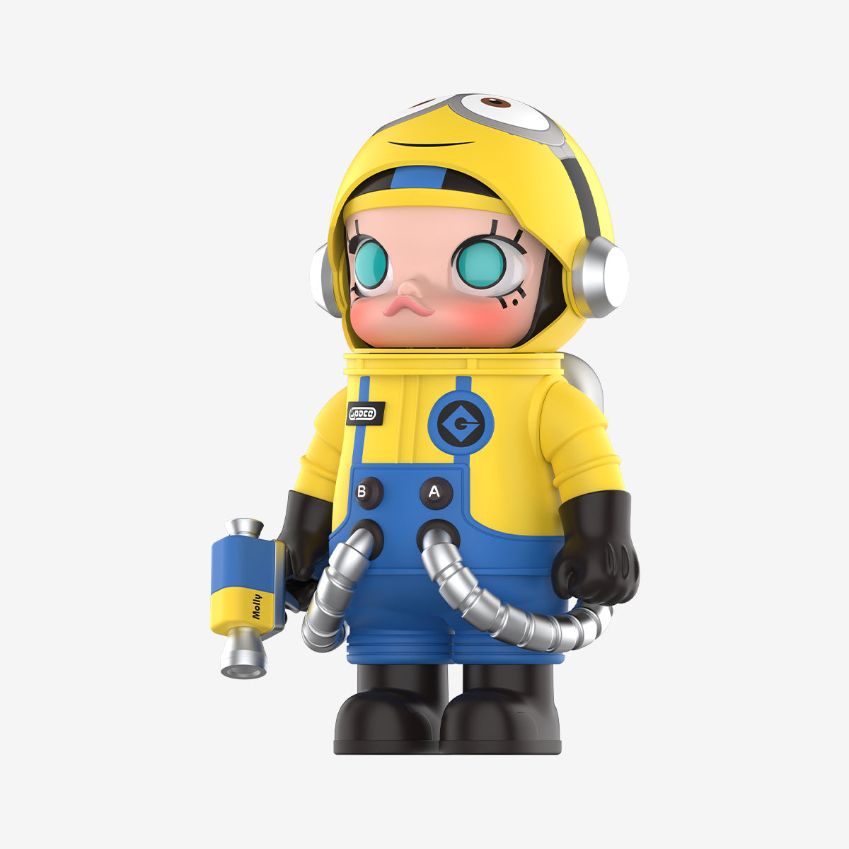 Pop Mart MEGA SPACE MOLLY 400% Minions 45 degree angle view