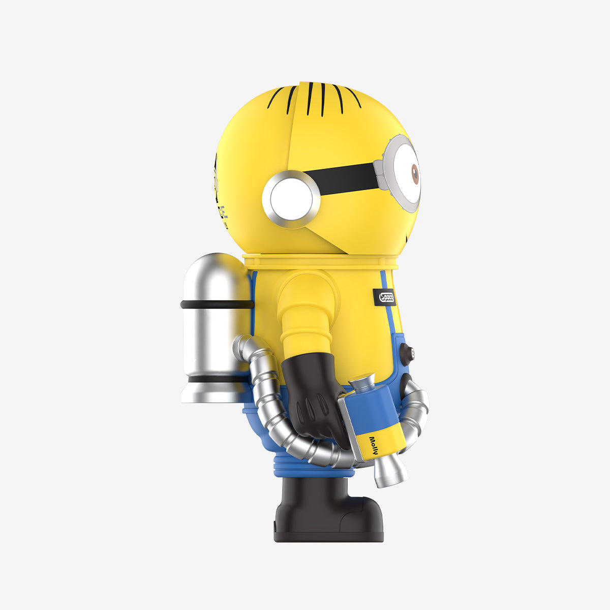 Pop Mart MEGA SPACE MOLLY 400% Minions with mask on 270 degree angle view