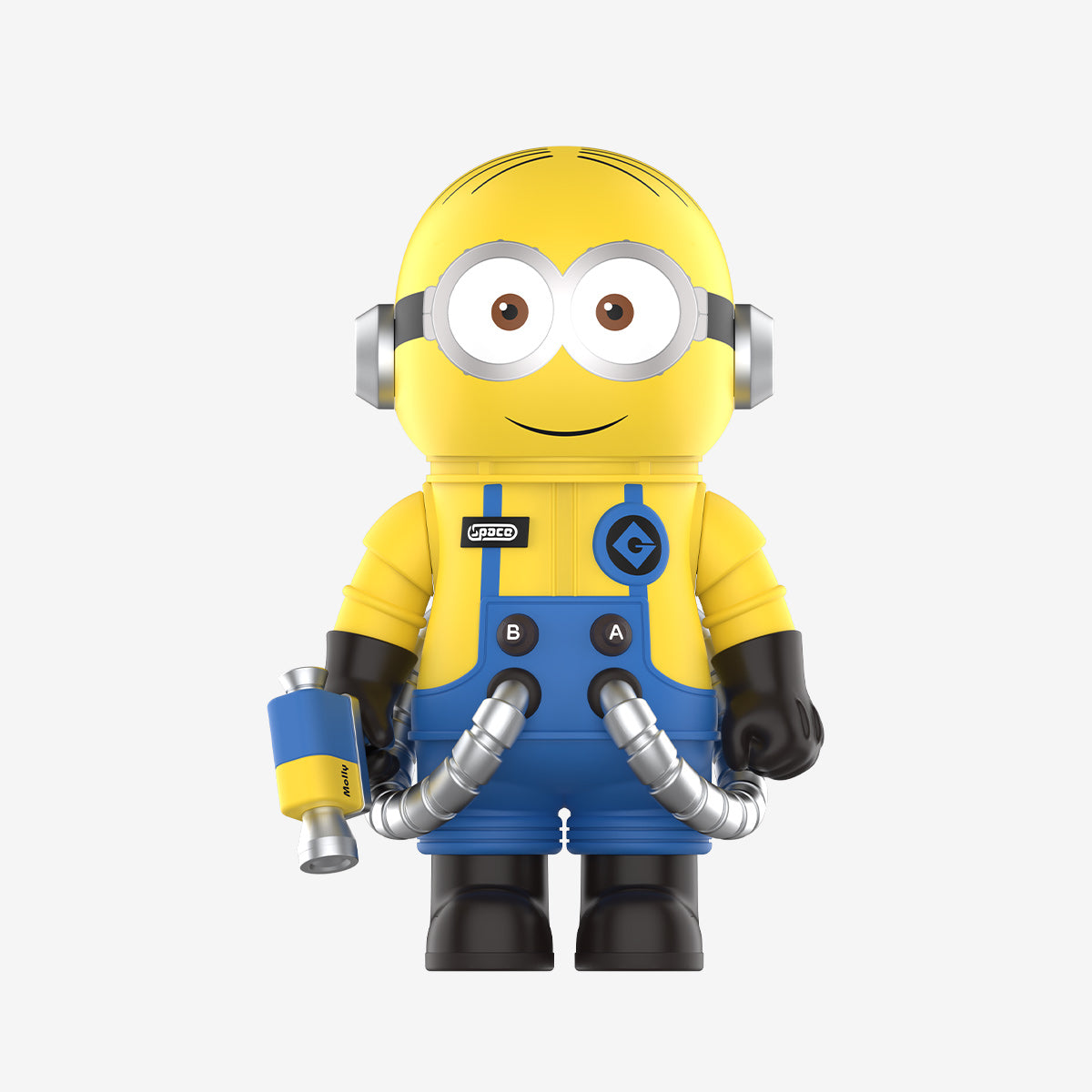 Pop Mart MEGA SPACE MOLLY 400% Minions with mask on front view