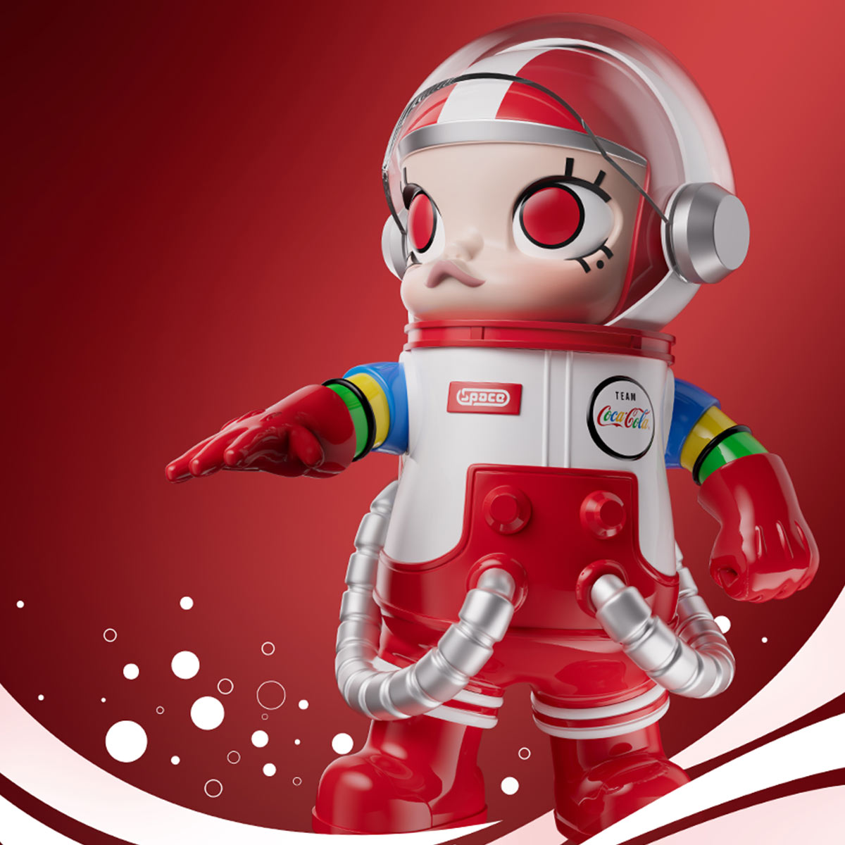 MEGA SPACE MOLLY 400% TEAM COCA-COLA
