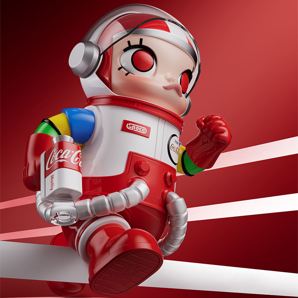 MEGA SPACE MOLLY 400% TEAM COCA-COLA