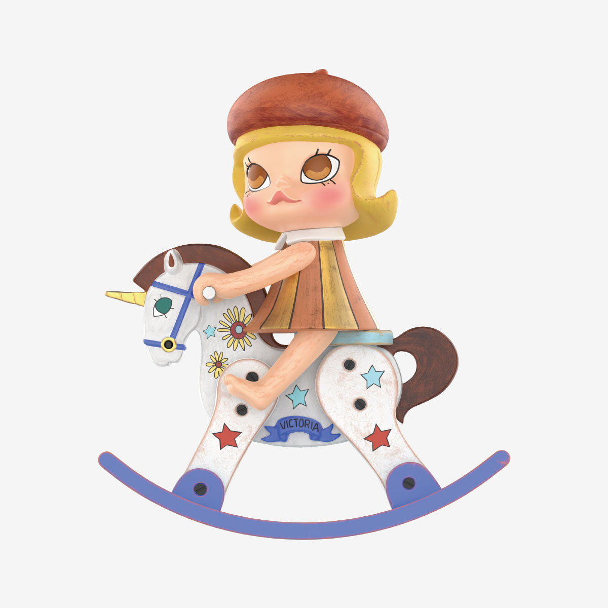 MOLLY Anniversary Statues Classical Retro Series – Molly & Unicorn golden childhood version