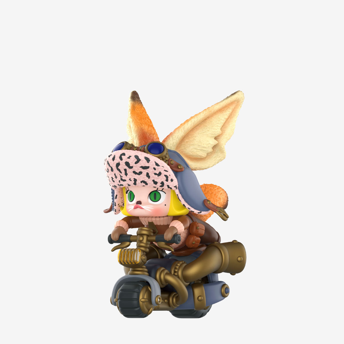 MOLLY Steam Punk Animal Bike Series – Fennec Fox with steampunk bike