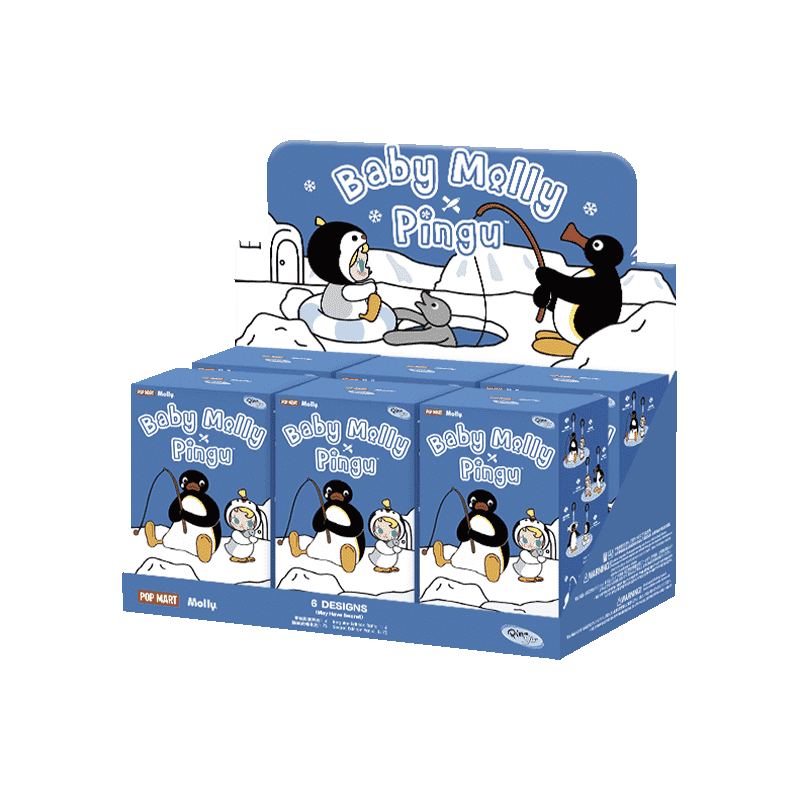 Baby Molly × Pingu Happy Fishing Series-Vinyl Plush Pendant Blind Box