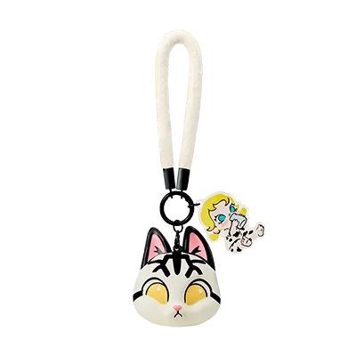 POP MART Baby Molly & Baby Tabby pinch pendant – Milk Lover design